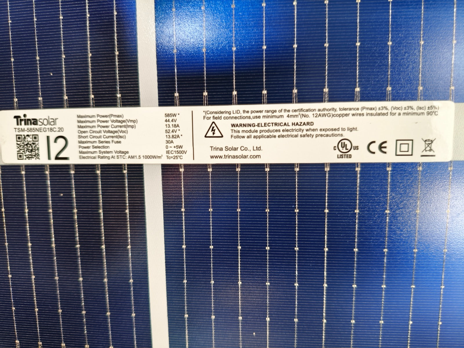 585W/715W Bifacial Solar Panel TRINA SOLAR TSM-585NEG18C.20